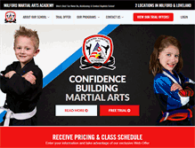 Tablet Screenshot of milfordmartialartsacademy.com